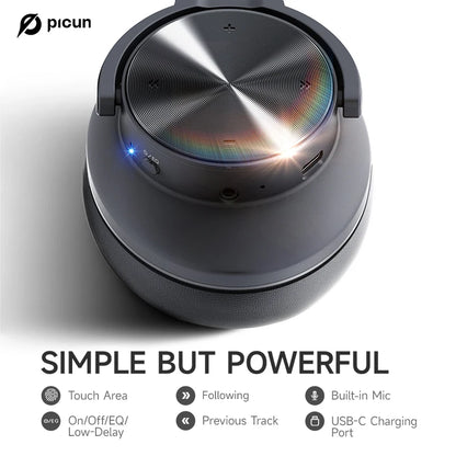 Picun B8 Wireless Headphones - 120H Battery, 3 EQ Modes