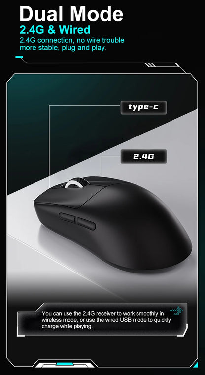 ATK VXE R1 Pro MAX Dragonfly R1 E-sports Gaming Mouse Rechargeable PAW3395 Lightweight Ergonomic 2.4G Wireless Mouse