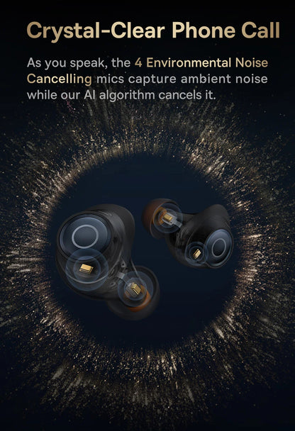 Baseus Bowie MA10 Pro ANC Wireless Earphones 48dB Hybrid ANC Bluetooth 5.3 Earbuds IPX6 Waterproof 4-Mics ENC Sports Headphones