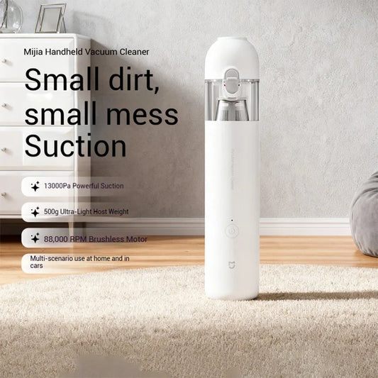 Xiaomi Mijia Handheld Vacuum - 12000Pa Cordless Rechargeable Car Pet Hair