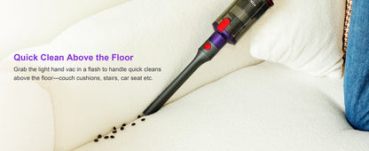 UMLO V102 Cordless Vacuum Cleaner - Brushless Motor Stick Vacuum for Pet Hair