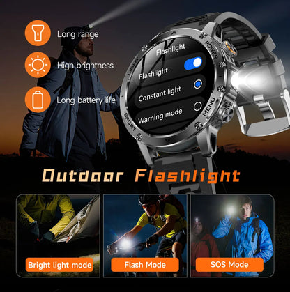 T-Rex 3 Ultra Smartwatch - 1000mAh Battery, 5ATM Waterproof, Heart Rate Monitor