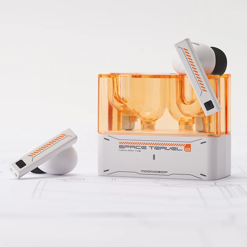 MOONDROP Space Travel 2 earphone HiFi Noise-Canceling TWS wiress Bluetooth 6.0 ANC Low-latency Game Mode SBC/AAC gaming headset