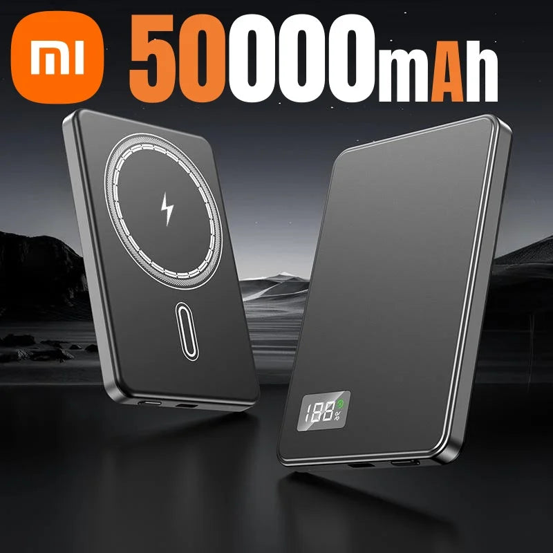 Xiaomi 500000mAh Portable Magnetic Wireless Power Bank PD22.5W Fast Charging External Battery for Magsafe For iPhone Samsung
