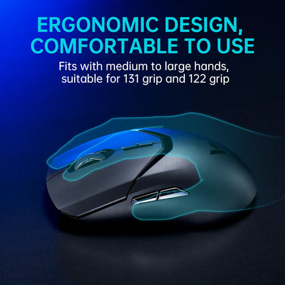 Rapoo VT9PRO PAW3398 Wireless Gaming Mouse 26000DPI 68g Lightweight Wired Wireless Mouse 160H Super Long Battery Life