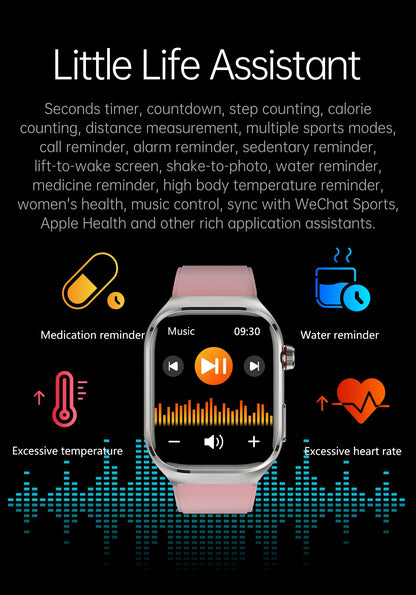 XIAOMI Health Smart Watch - ECG PPG Blood Pressure Oxygen Monitor with Bluetooth Call