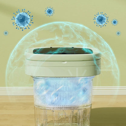 Portable Folding Washing Machine 6L 11L - Mini Ultrasonic Washer Spin Dryer