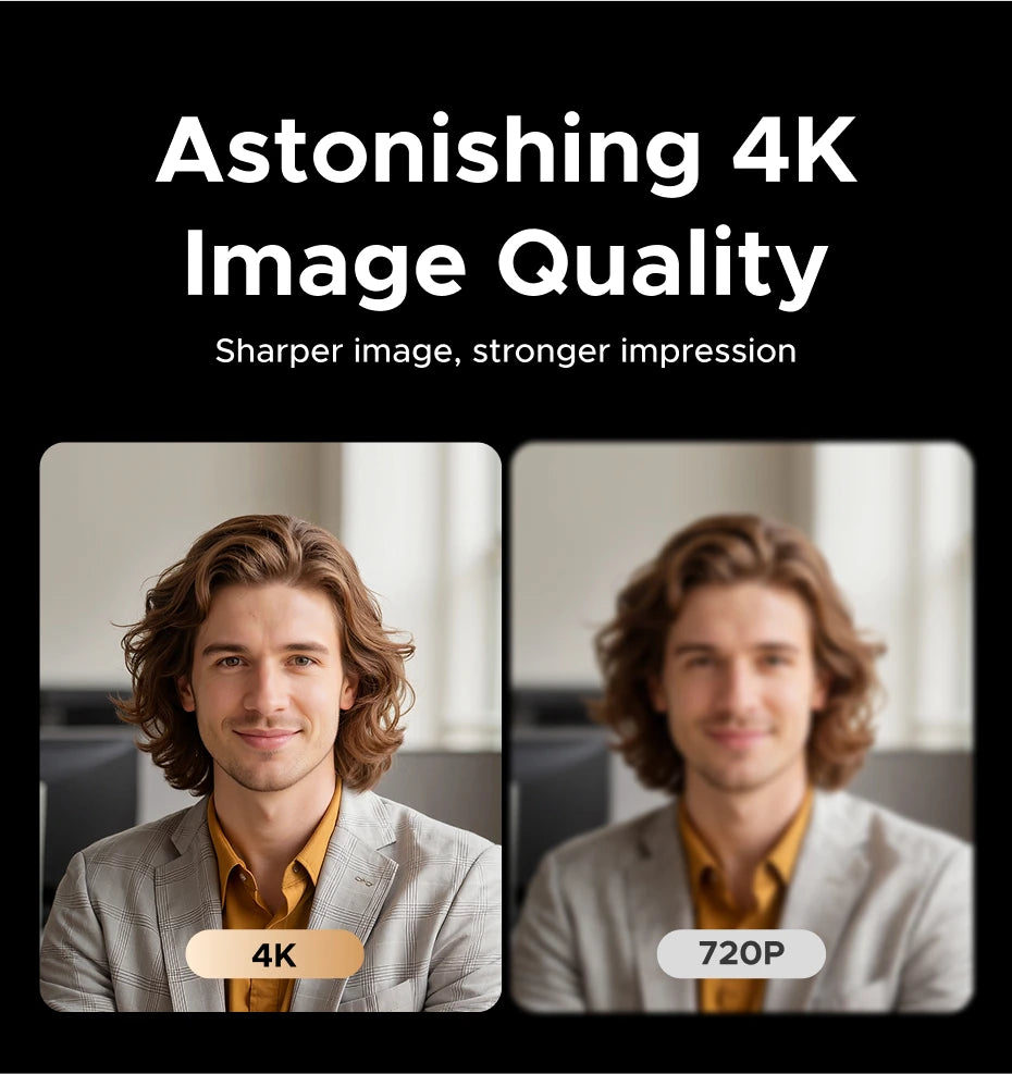 UGREEN 4K FHD 1080P Webcam 8MP for PC, PDAF Auto Focus, Dual AI Noise-Cancelling Mics, Web cam Camera for Zoom/Teams/Google Meet