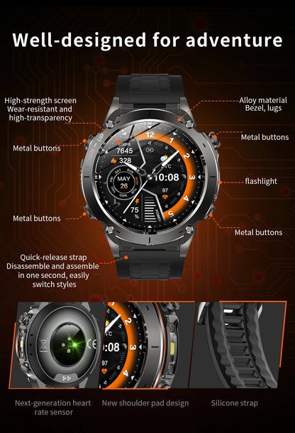 Xiaomi Ultra GPS Smart Watch - 10ATM Waterproof Dual-band GNSS Military Sport