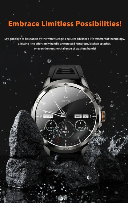 H19 Android Smartwatch - 190° Rotary Camera, GPS, 1.95" AMOLED