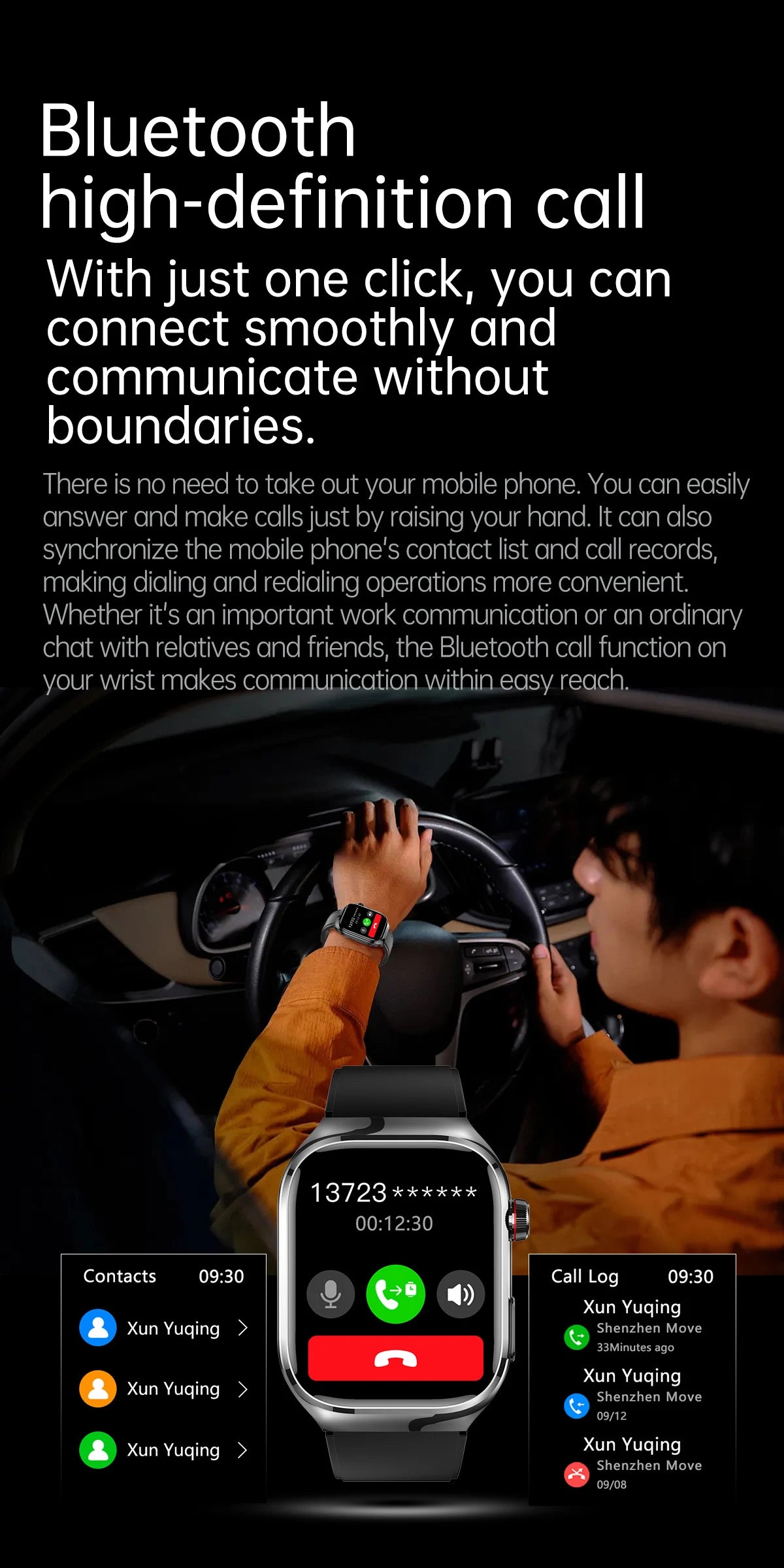 XIAOMI Health Smart Watch - ECG PPG Blood Pressure Oxygen Monitor with Bluetooth Call