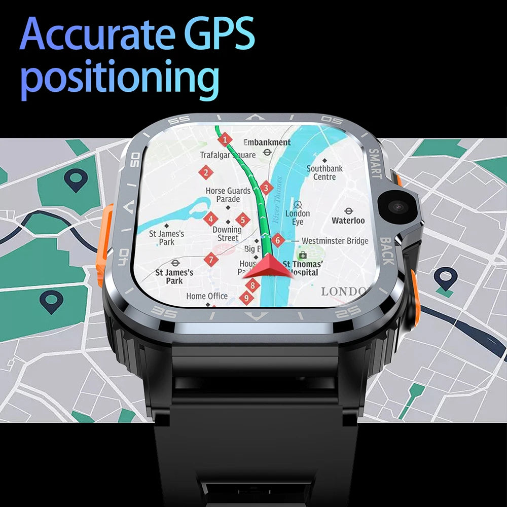 Valdus PGD Android Smart Watch - GPS, Dual Camera, 4G SIM, 64G ROM