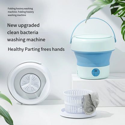 Portable Folding Washing Machine 6L 11L - Mini Ultrasonic Washer Spin Dryer