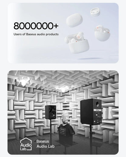 Baseus Eli 10i Open-Ear Bluetooth 5.4 Earphones - IP54 Waterproof Sports Earbuds