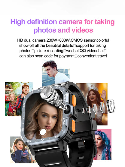 Valdus PGD Android Smart Watch - GPS, Dual Camera, 4G SIM, 64G ROM