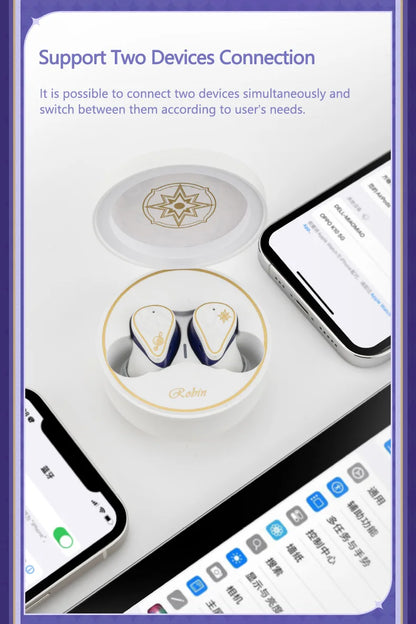 MOONDROP ROBIN TWS Earphones - Hybrid Planar Driver ANC Bluetooth Earbuds