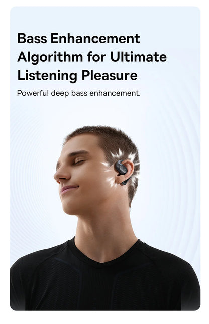 Baseus Eli 10i Open-Ear Bluetooth 5.4 Earphones - IP54 Waterproof Sports Earbuds