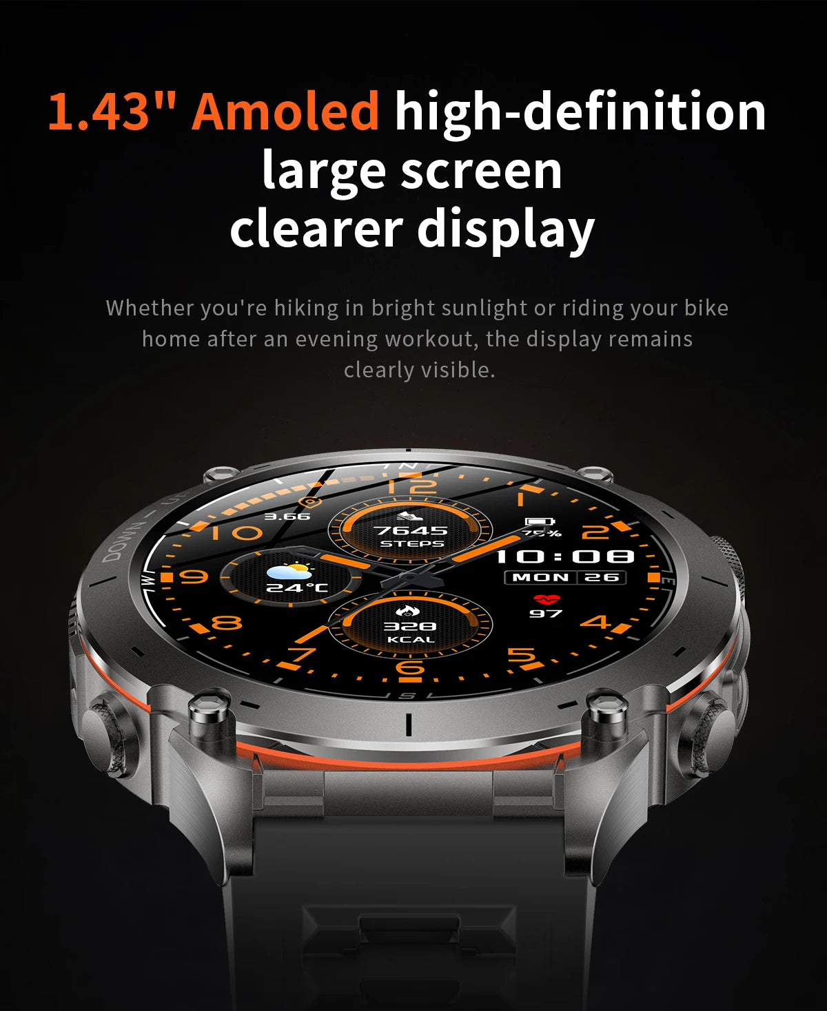Xiaomi Ultra GPS Smart Watch - 10ATM Waterproof Dual-band GNSS Military Sport