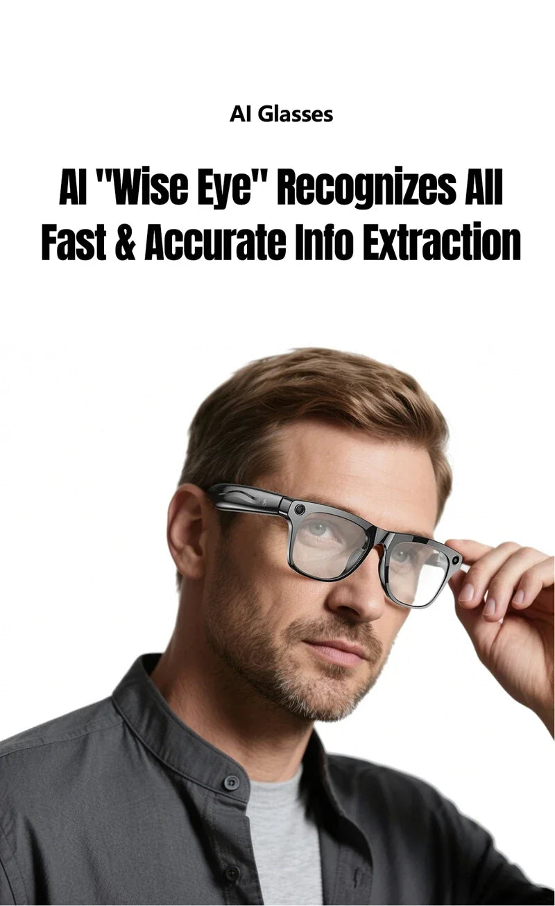 Xiaomi 6K AI Smart Glasses - Photochromic, Bluetooth, Voice Assistant, Camera