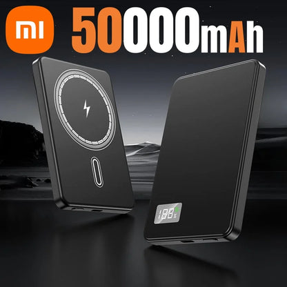 Xiaomi 500000mAh Portable Magnetic Wireless Power Bank PD22.5W Fast Charging External Battery for Magsafe For iPhone Samsung