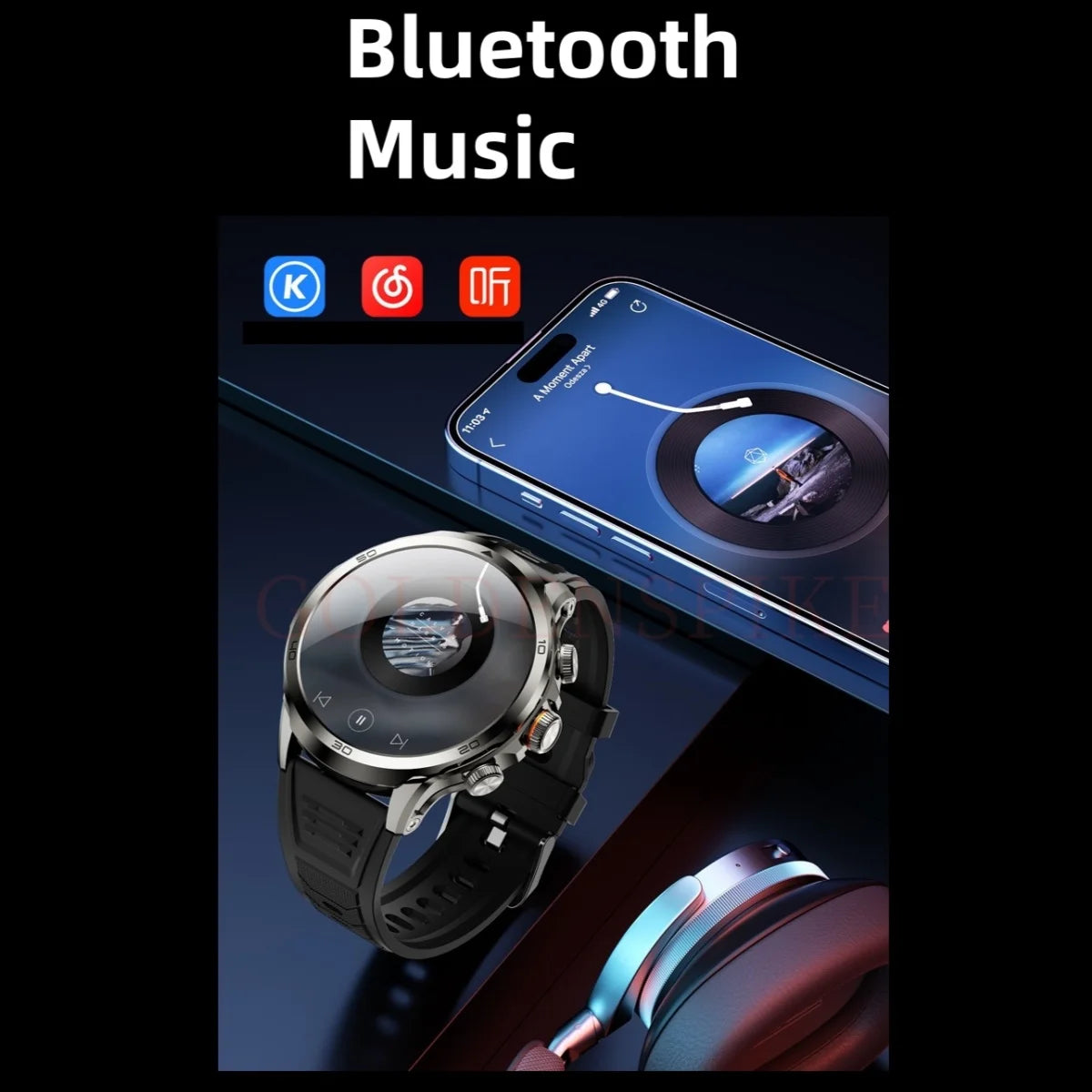 H19 Android Smartwatch - 190° Rotary Camera, GPS, 1.95" AMOLED