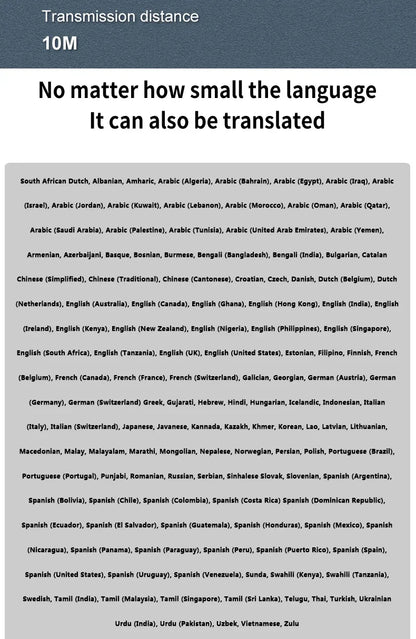 New Wireless Bluetooth Smart Voice Translation Headset Real-time Translation Chinese and English Learning Translation Headphones