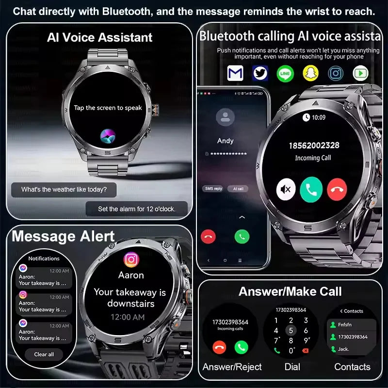 Military GPS Smartwatch - Dual-Band GNSS, 10ATM, Compass, Altimeter
