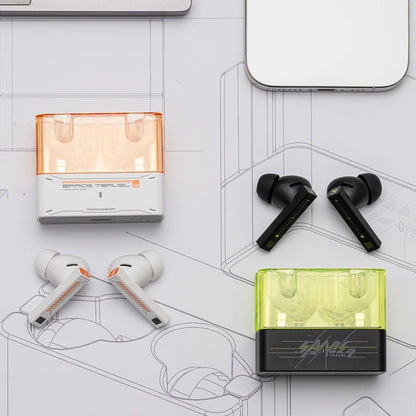 MOONDROP Space Travel 2 earphone HiFi Noise-Canceling TWS wiress Bluetooth 6.0 ANC Low-latency Game Mode SBC/AAC gaming headset