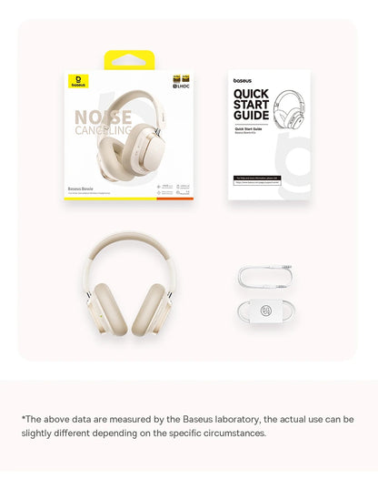 Baseus Bowie H1s Wireless Headphones - 46dB ANC, Hi-Res Spatial Audio, 120H