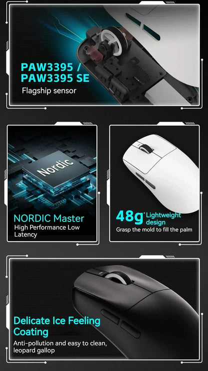 Vxe Dragonfly R1SE R1 R1pro R1ProMax Gaming Mouse Mouse Rechargeable Gamer Paw3395 Lightweight Ergonomic Wireless Mouse Esport