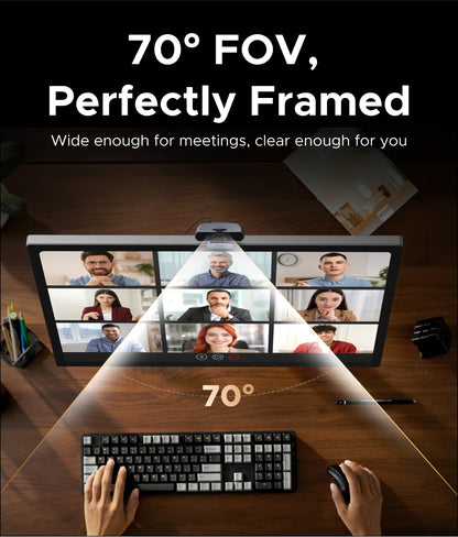 UGREEN 4K FHD 1080P Webcam 8MP for PC, PDAF Auto Focus, Dual AI Noise-Cancelling Mics, Web cam Camera for Zoom/Teams/Google Meet