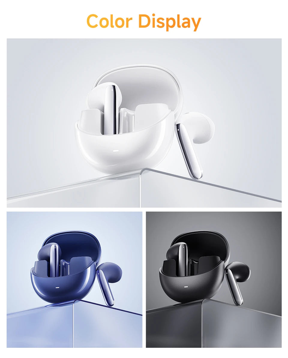 QCY HT10 AilyBuds Pro+ ANC Wireless Earphone Hi-Res Audio with LDAC Bluetooth 5.3 Earbuds 6 Mic AI HD Call Multipoint Connection