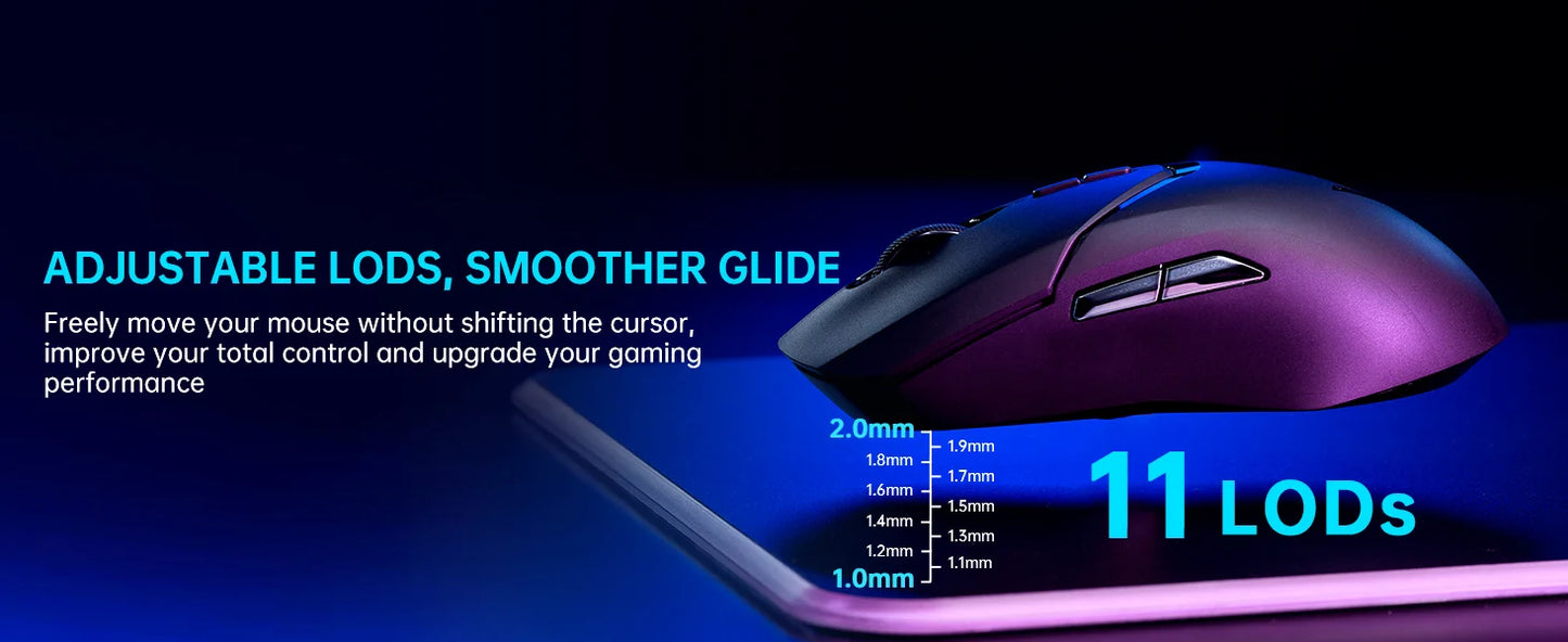 Rapoo VT9PRO PAW3398 Wireless Gaming Mouse 26000DPI 68g Lightweight Wired Wireless Mouse 160H Super Long Battery Life