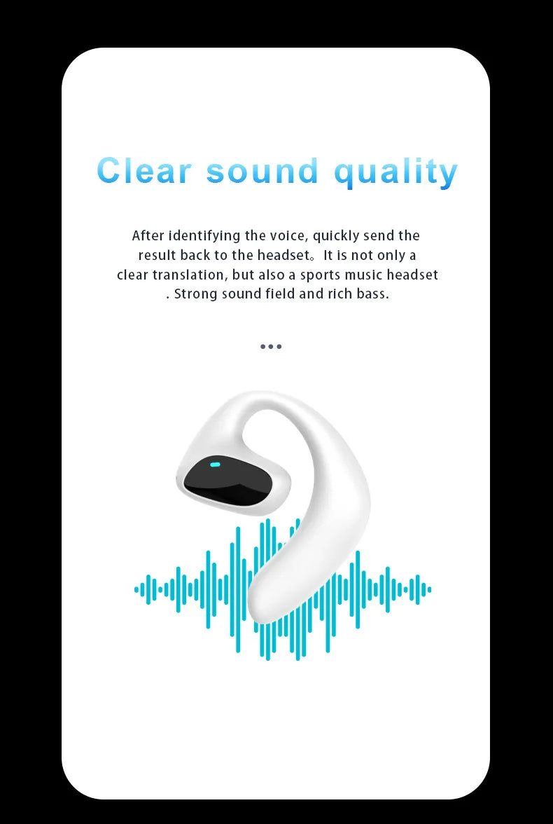 M8 Translation Headphones 144 LaM8 Translnguages instant Translate Smart Voice Translator Wireless Bluetooth Translator Earphone