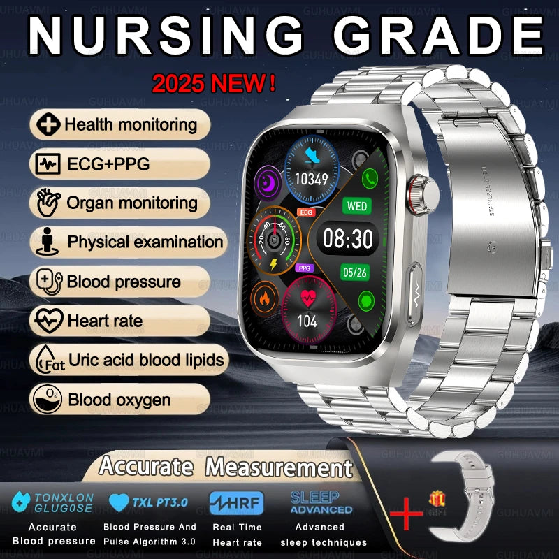 XIAOMI Health Smart Watch - ECG PPG Blood Pressure Oxygen Monitor with Bluetooth Call