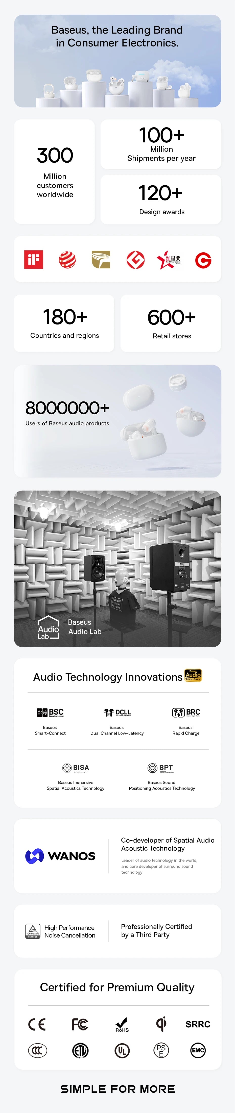 Baseus Bowie MA10 Pro ANC Wireless Earphones 48dB Hybrid ANC Bluetooth 5.3 Earbuds IPX6 Waterproof 4-Mics ENC Sports Headphones