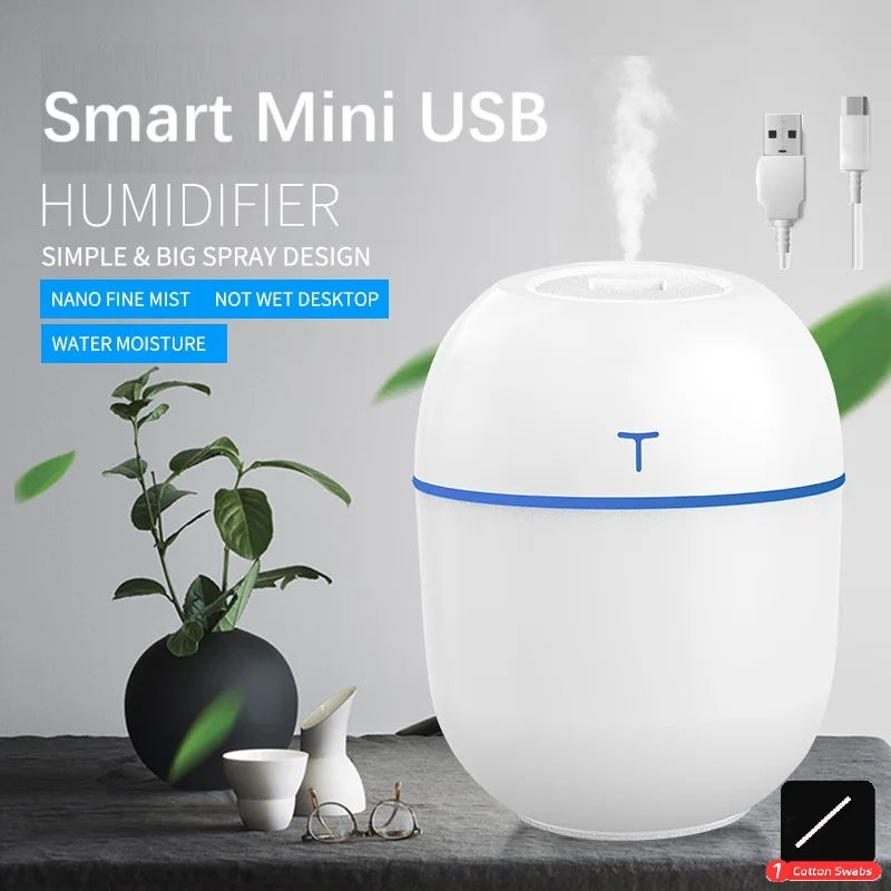 Mini Egg Humidifier 200ml USB Desktop Air Humidifier