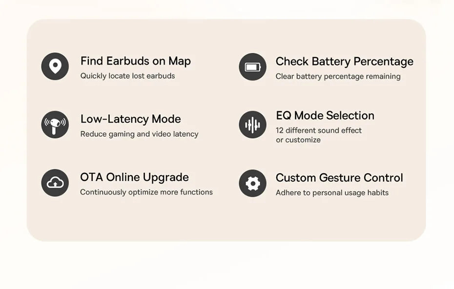 Baseus Bowie M2s Ultra Wireless Earphones Smart Screen 52dB Noise Cancelling Bluetooth 5.4 Headphones 3D Audio Spatial Earbuds