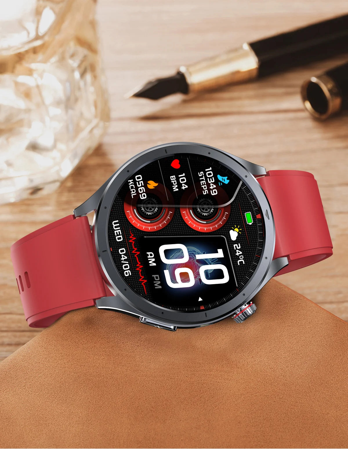 Health Smart Watch - ECG, Blood Pressure, Body Fat Analysis