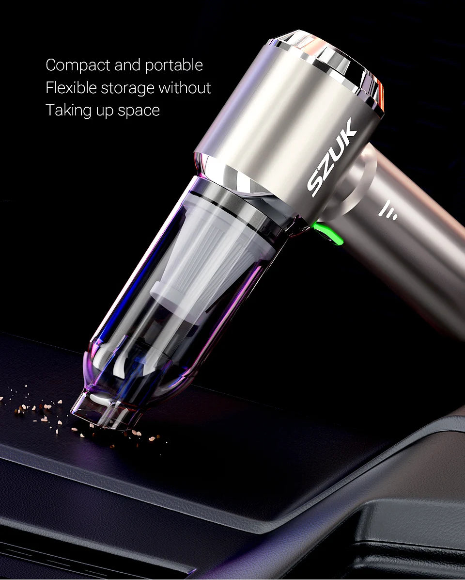 SZUK C012MAX Car Vacuum - Wireless Handheld Blower Strong Suction Cleaner