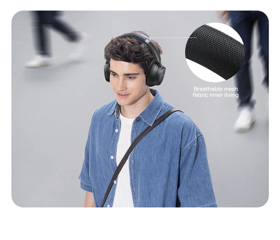 Baseus EH10 NC Wireless Headphones - 45dB ANC, Hi-Res LDAC, 80H Battery