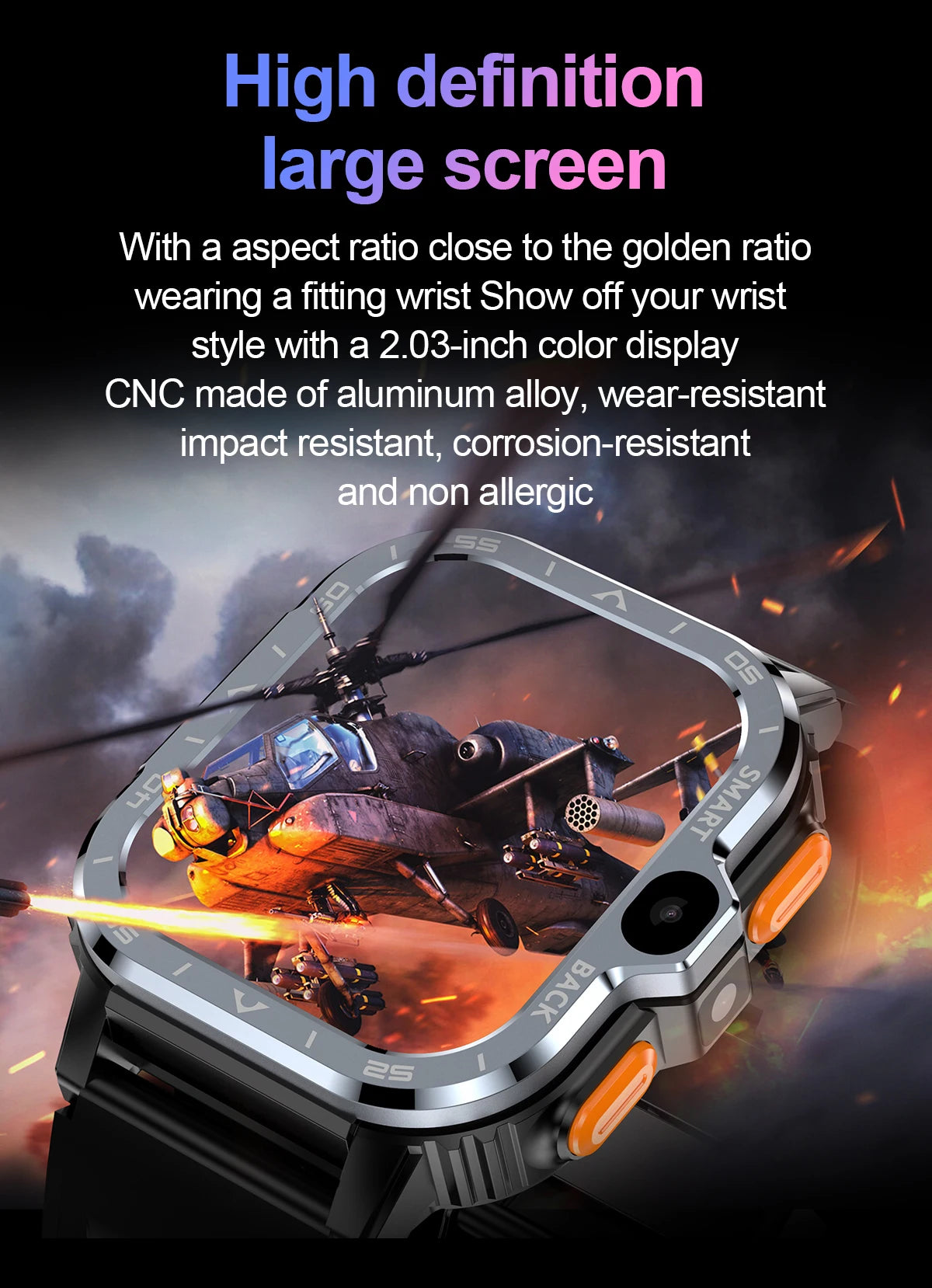 Valdus PGD Android Smart Watch - GPS, Dual Camera, 4G SIM, 64G ROM