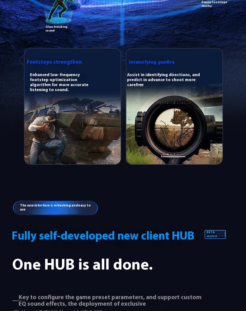 MCHOSE V9 pro Wireless Bluetooth Headset with Three Mode Microphone Noise Reduction Dynamic Sound Low Delay Office And Gaming