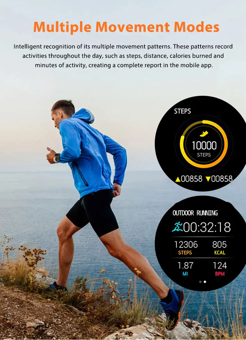 H19 Android Smartwatch - 190° Rotary Camera, GPS, 1.95" AMOLED