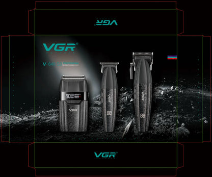 VGR V-640 Professional Hair Clipper - 9000 RPM Rechargeable Trimmer for Men
