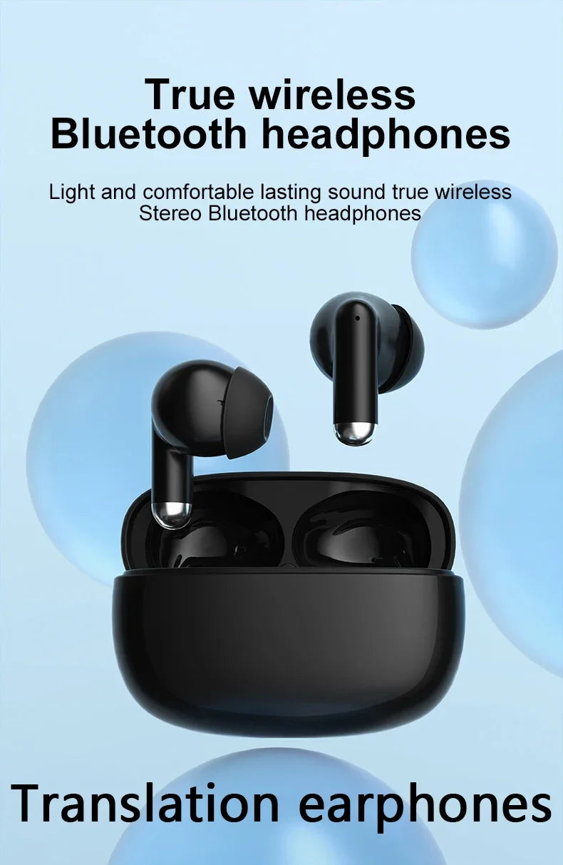 New Wireless Bluetooth Smart Voice Translation Headset Real-time Translation Chinese and English Learning Translation Headphones