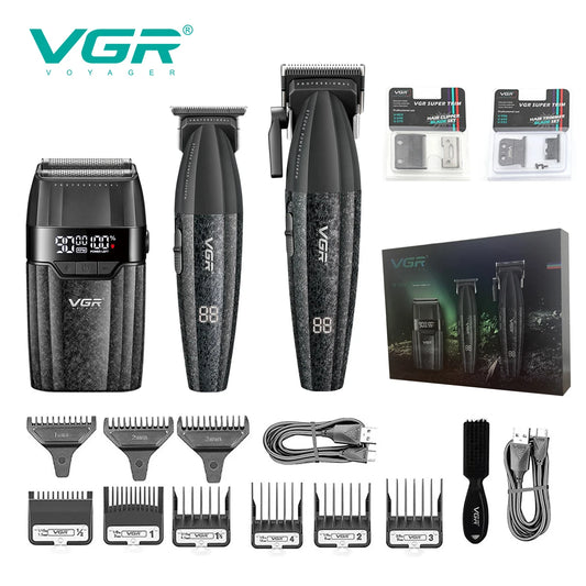 VGR V-640 Professional Hair Clipper - 9000 RPM Rechargeable Trimmer for Men