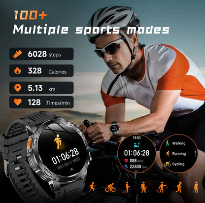 T-Rex 3 Ultra Smartwatch - 1000mAh Battery, 5ATM Waterproof, Heart Rate Monitor