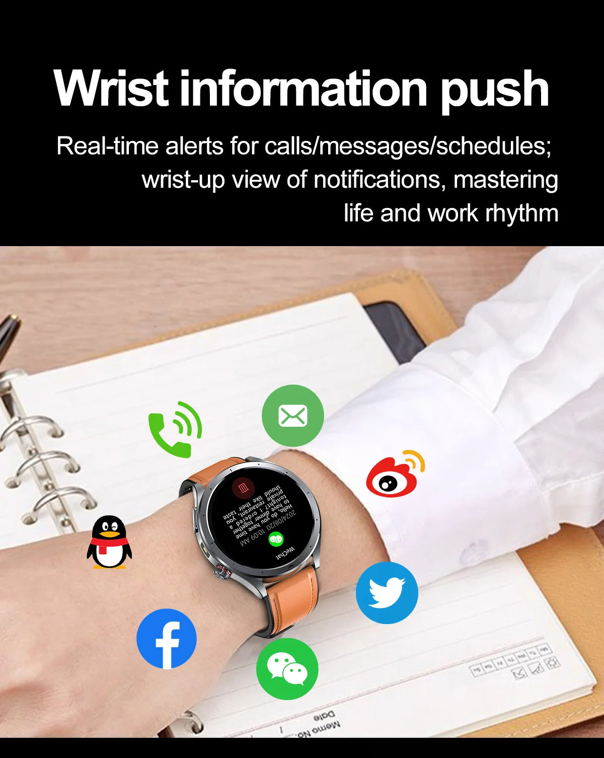 Health Smart Watch - ECG, Blood Pressure, Body Fat Analysis
