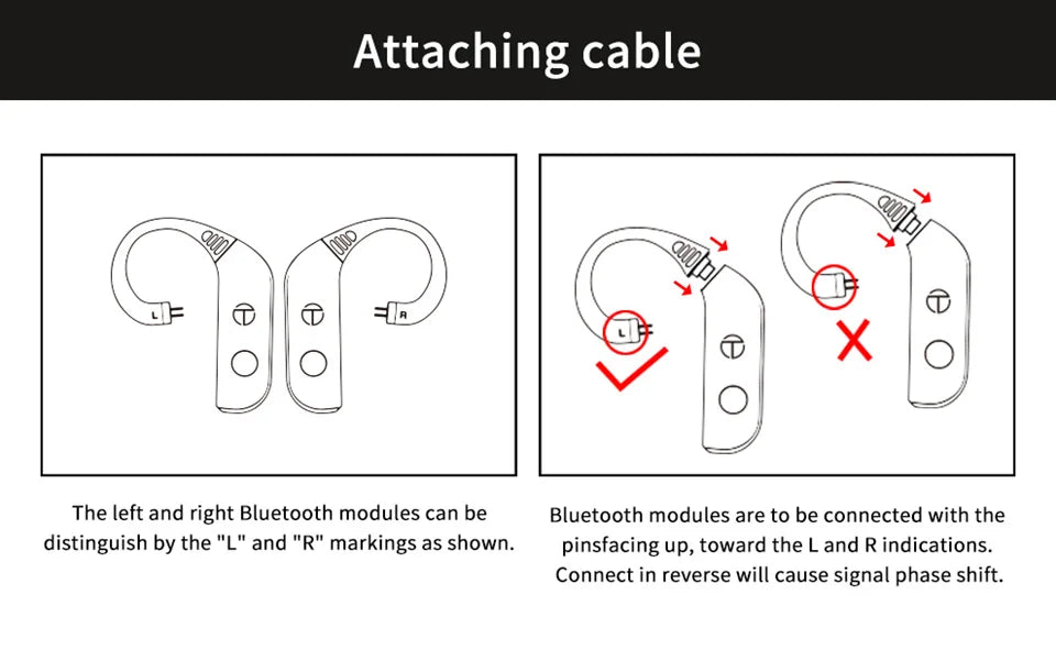 TRN BT20PRO Bluetooth 5.3 Wireless Earphone Cable - MMCX/2Pin/QDC